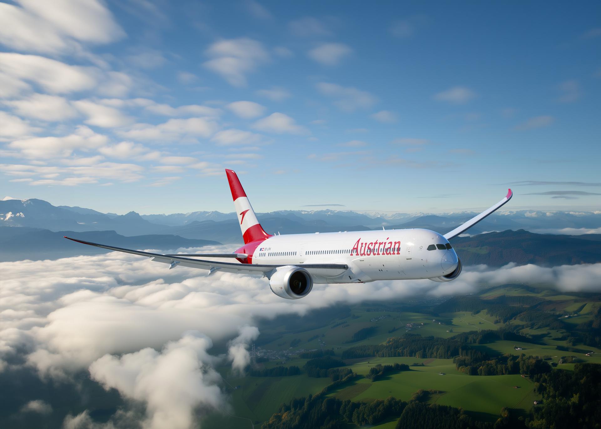 First Austrian Airlines Dreamliner takes off for New York