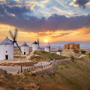 Famous Windmills Of Castilla La Mancha In Spain, Iberian Peninsula, Southern Europe.jpg