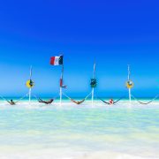 People on hammocks in Holbox