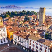 Aerial View Of Bergamo, Italy